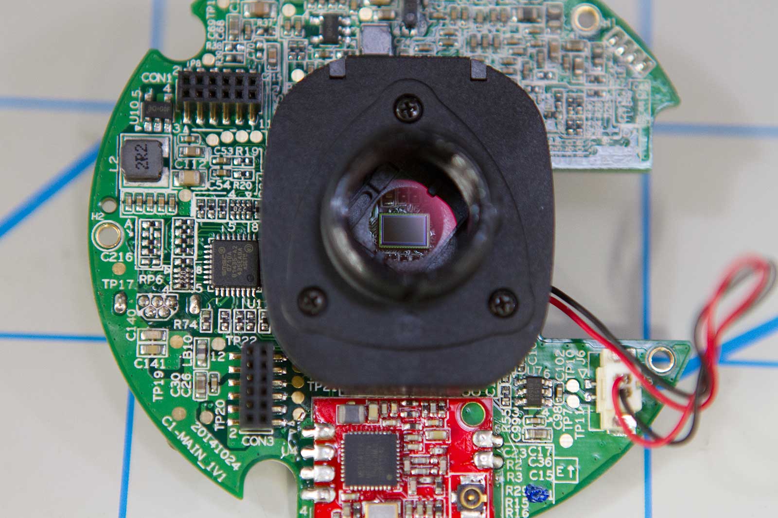 Back PCB, IR filter