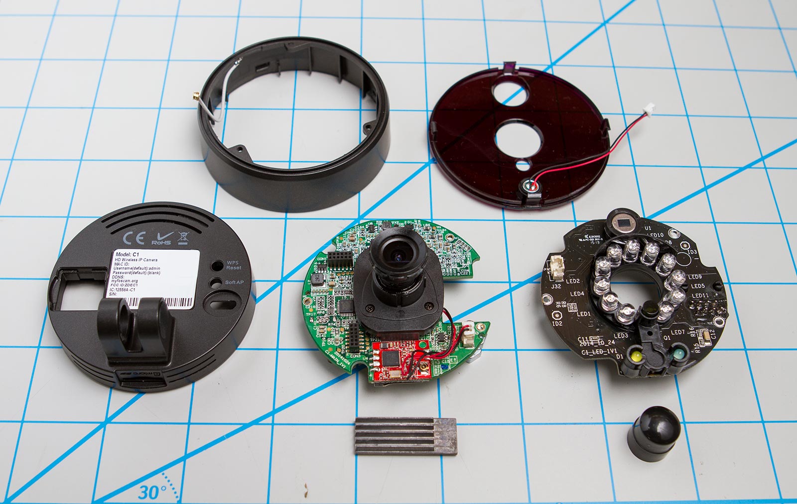 Foscam C1 disassembled